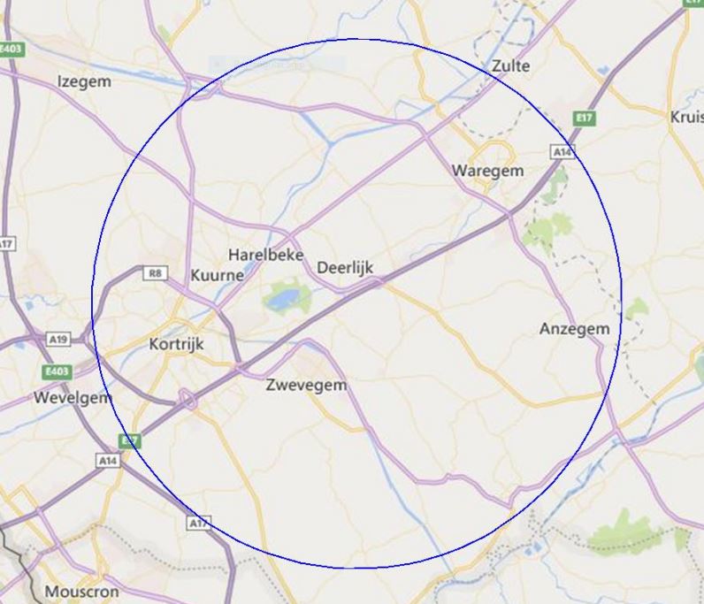 10 km-zone in Deerlijk vandaag opgeheven