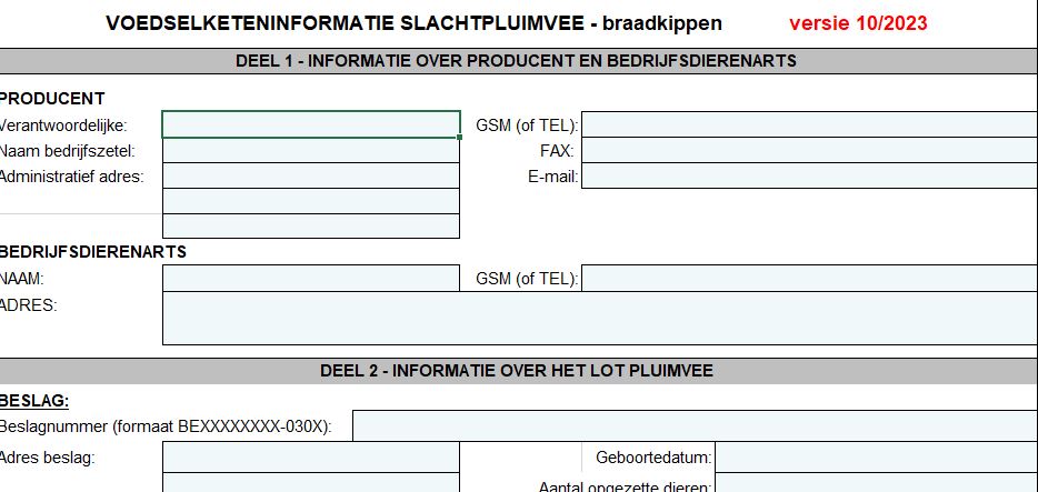 (+) Nieuw VKI-formulier voor braadkippen verplicht vanaf 1 oktober