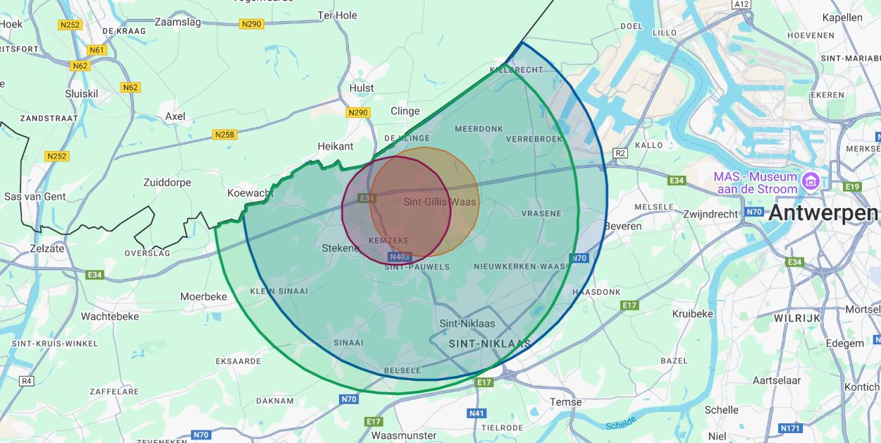 Nieuwe besmetting in bestaande zone Sint-Gillis-Waas