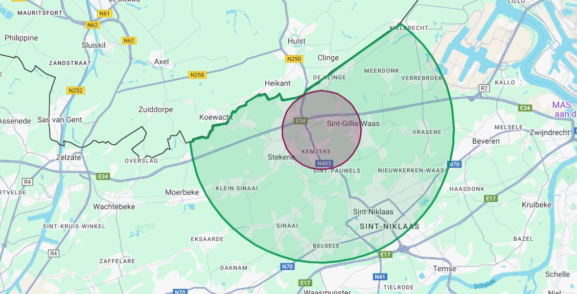 Planning opheffing zones Sint-Gillis-Waas