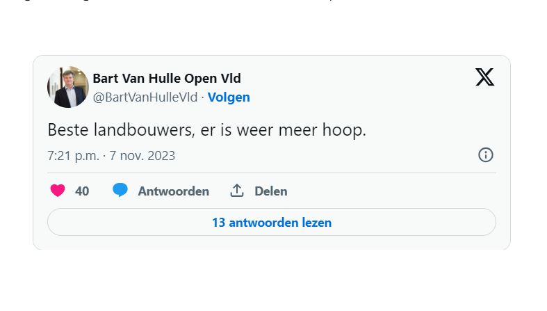 Plottwist in stikstofdossier: Rutten door OpenVld naar voor geschoven - Is er terug hoop voor de landbouwers?