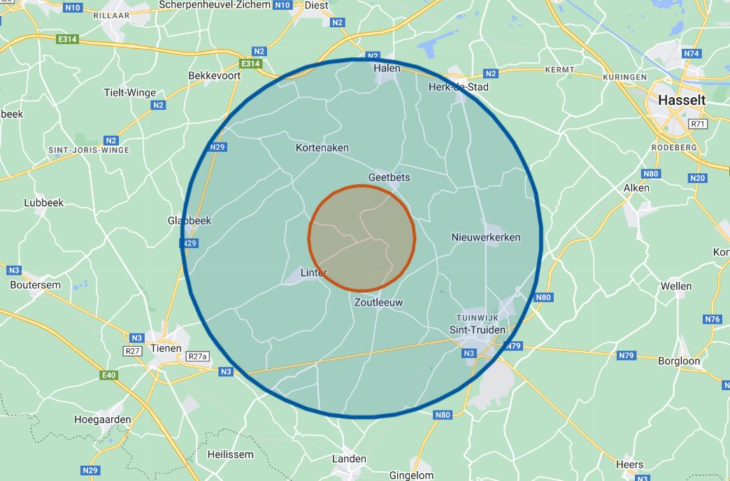 Zone Zoutleeuw opgeheven na gunstige eindscreening