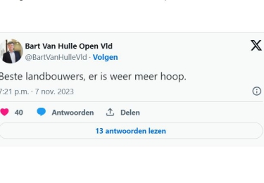 Plottwist in stikstofdossier: Rutten door OpenVld naar voor geschoven -  Is er terug hoop voor de landbouwers?