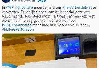 Verwerping natuurherstelwet wint aan belangstelling